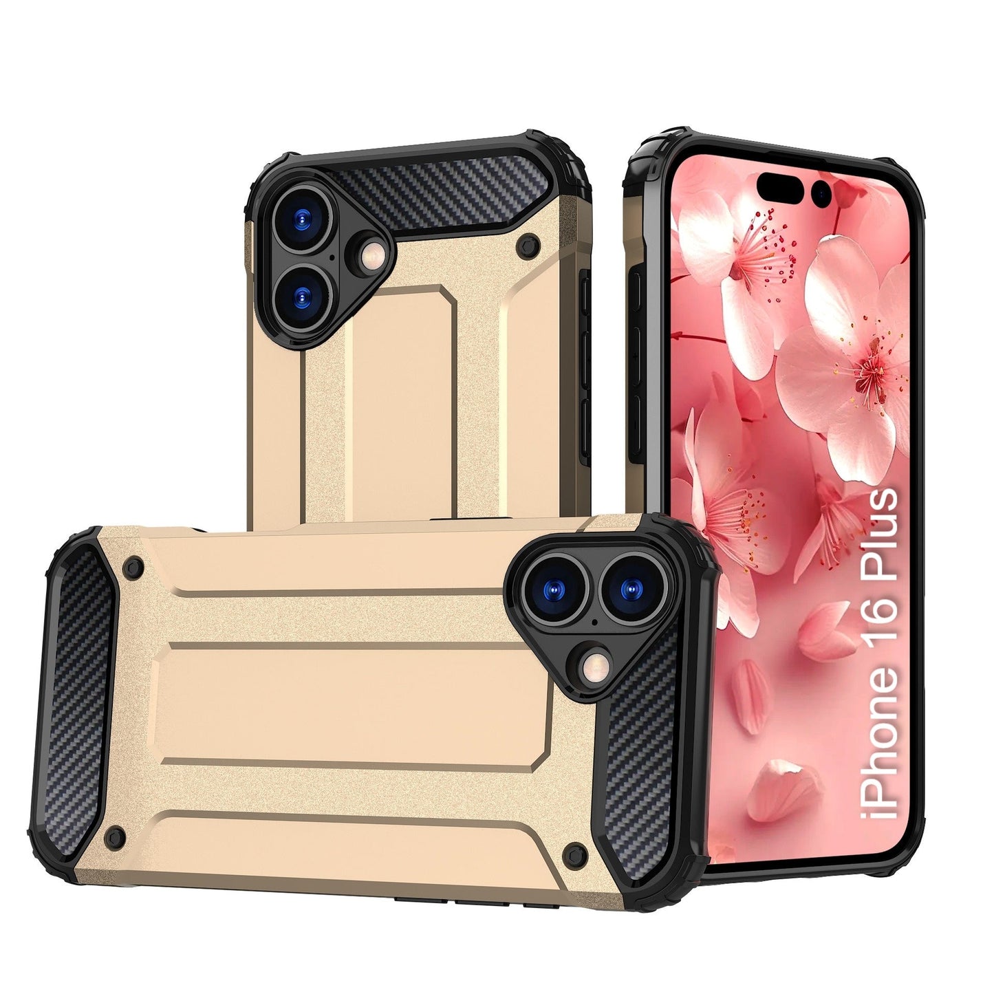LuxuryKase Rugged TPU+PC Armor Case | Impact-Resistant Design | Anti-Drop Protection | Raised Edges & Precise Cutouts | Heavy Duty Protective Cover