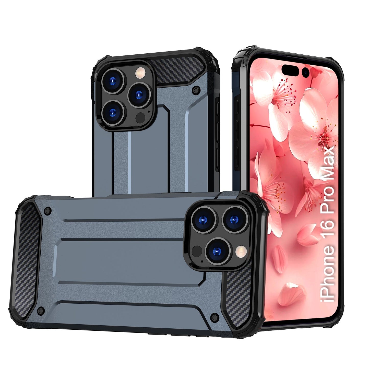 LuxuryKase Rugged TPU+PC Armor Case | Impact-Resistant Design | Anti-Drop Protection | Raised Edges & Precise Cutouts | Heavy Duty Protective Cover