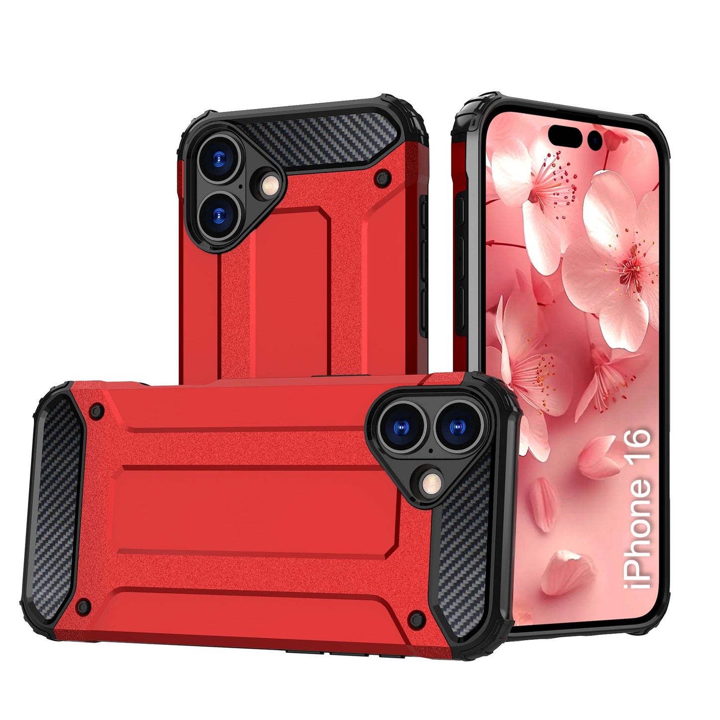 LuxuryKase Rugged TPU+PC Armor Case | Impact-Resistant Design | Anti-Drop Protection | Raised Edges & Precise Cutouts | Heavy Duty Protective Cover
