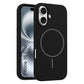 LuxuryKase Silicone Magnetic Case with Soft Microfiber Lining | Mag-Safe Support | Shockproof Protective Cover | Precise Cutouts | Slim Fit Design For iPhone 16 & 16 Plus