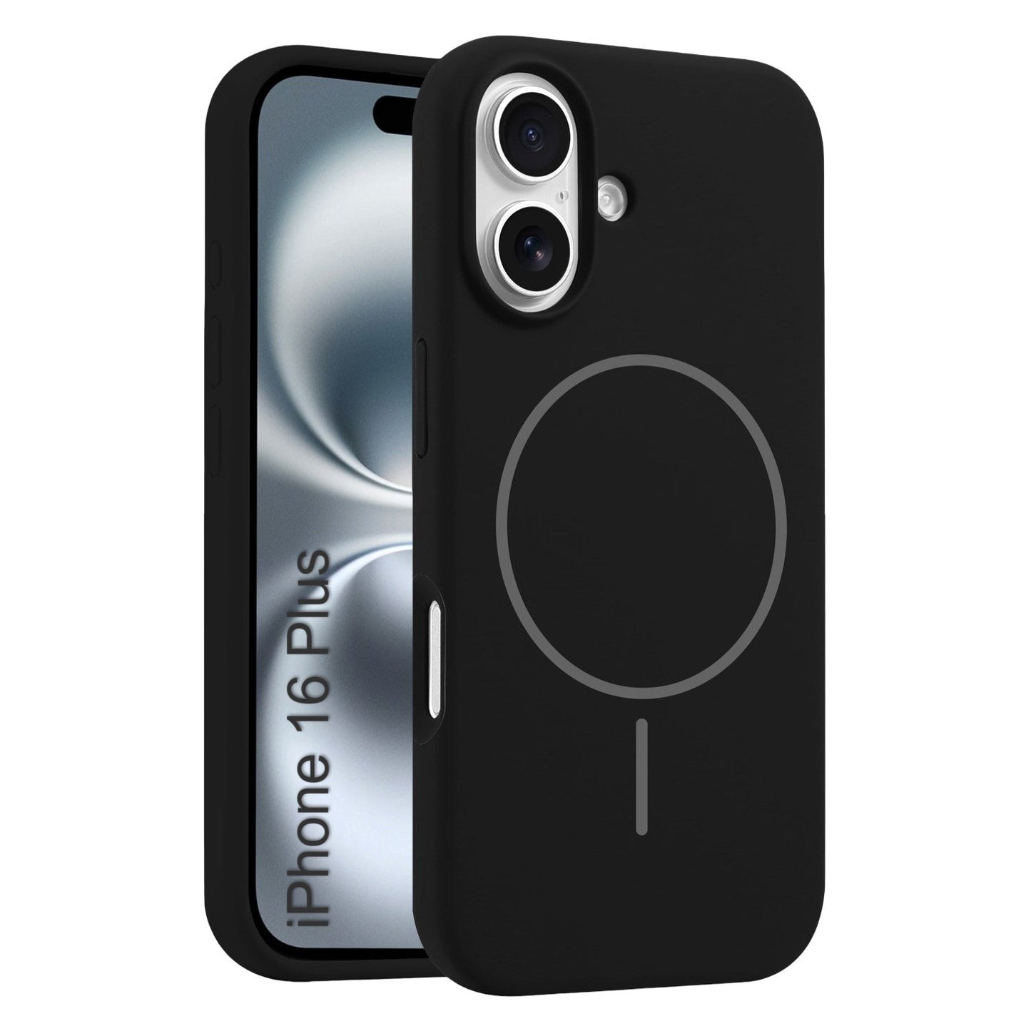LuxuryKase Silicone Magnetic Case with Soft Microfiber Lining | Mag-Safe Support | Shockproof Protective Cover | Precise Cutouts | Slim Fit Design For iPhone 16 & 16 Plus