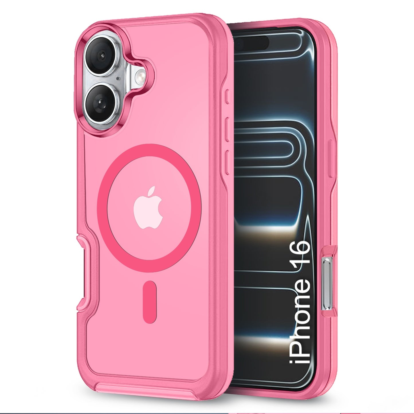 LuxuryKase Shockproof Transparent Matte Back Cover | Mag-Safe Compatible | Camera Protection | Soft TPU Edge | Anti-Yellowing For iPhone 16 & 17 Series