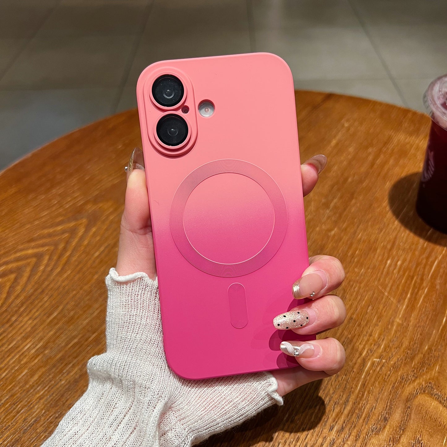 LuxuryKase Gradient Mag-Safe Case | Soft Silicone Shockproof Cover with Camera Protection | Slim Lightweight Design | Smooth Touch & Durable For iPhone 17 Series