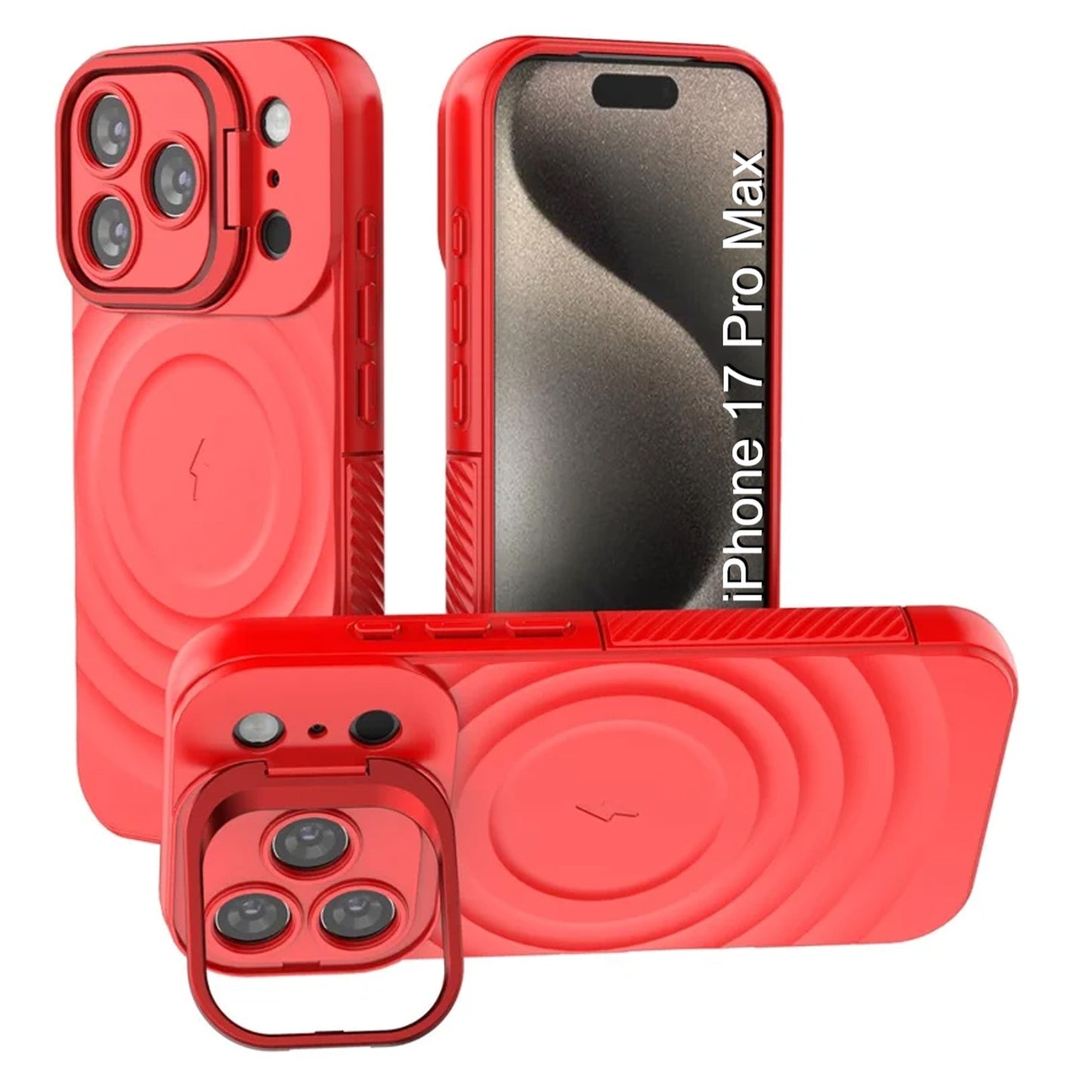 LuxuryKase Shockproof Case with Ripple Pattern | Inner Velvet Fabric Lining | Protective Cover & Wireless Charging Case for iPhone & Samsung Series