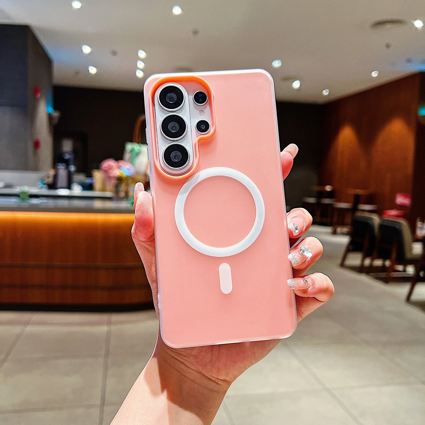 LuxuryKase Magnetic Silicone Candy Case | Mag-Safe Compatible | Slim Protective Case | Lightweight & Flexible | Wireless Charging | Soft Matte Finish For iPhone
