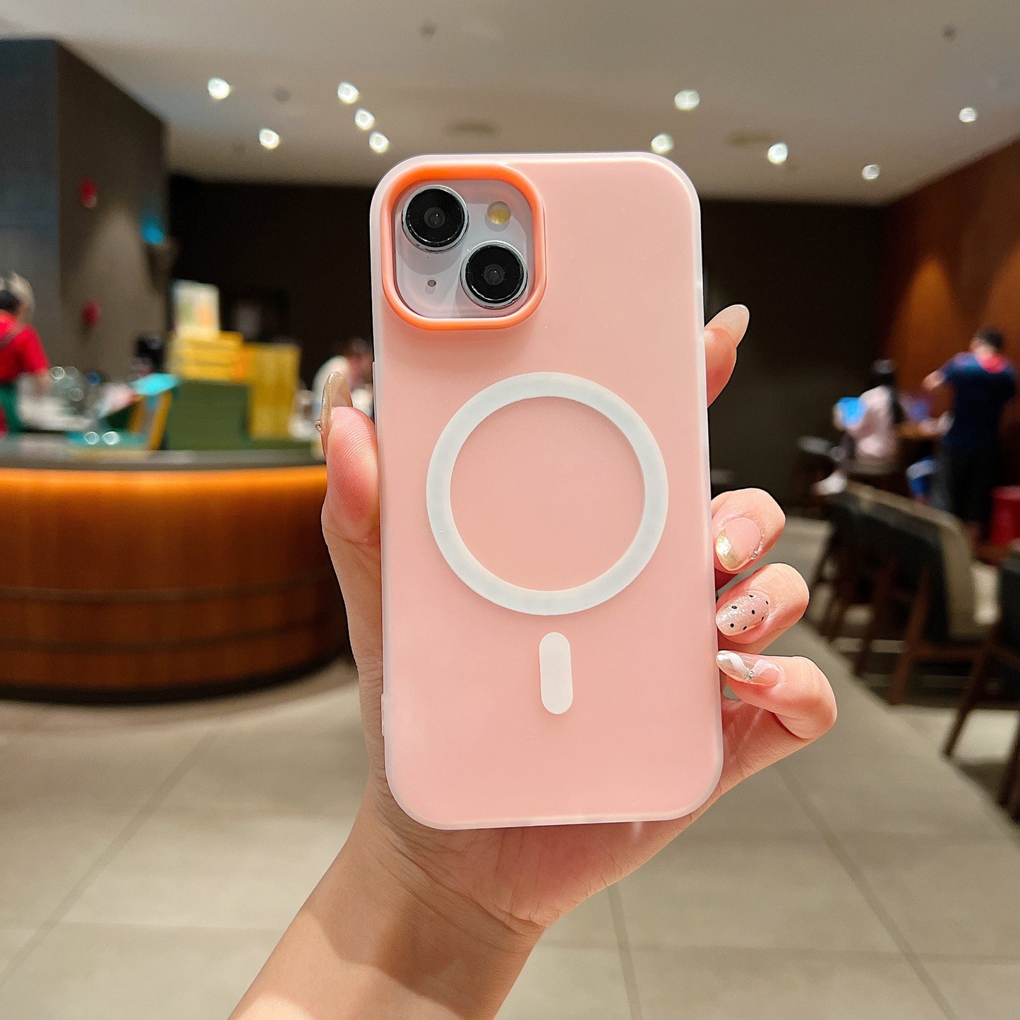 LuxuryKase Magnetic Silicone Candy Case | Mag-Safe Compatible | Slim Protective Case | Lightweight & Flexible | Wireless Charging | Soft Matte Finish For iPhone