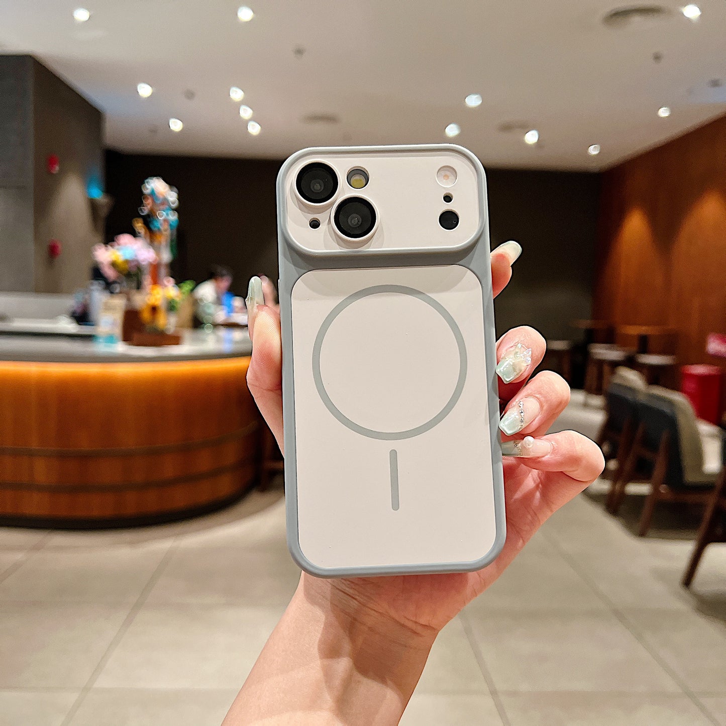 LuxuryKase Magnetic Converter Case | Built-in Camera Lens Protection | iPhone 17 Pro Series Inspired Camera Design | MagSafe Compatible | Dual-Tone Colour Finish For iPhone