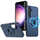 LuxuryKase Shockproof Rugged Back Cover | Heavy Duty Armor Case with MagSafe Compatible 360° Ring Holder | Finger Ring Kickstand | Drop Protection For Samsung Series