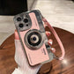 LuxuryKase LK106 3D Japan Korean Leather Pattern Protective Case With Hand Strap Case Cover for iPhone Series