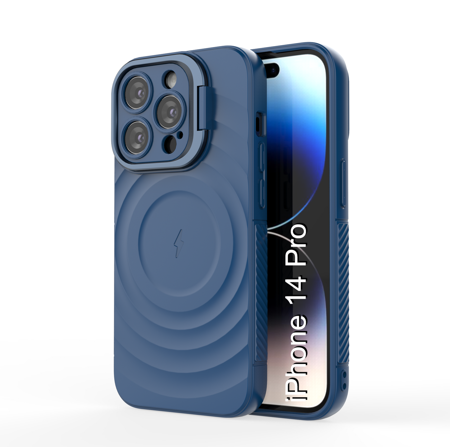 LuxuryKase Shockproof Case with Ripple Pattern | Inner Velvet Fabric Lining | Protective Cover & Wireless Charging Case for iPhone & Samsung Series