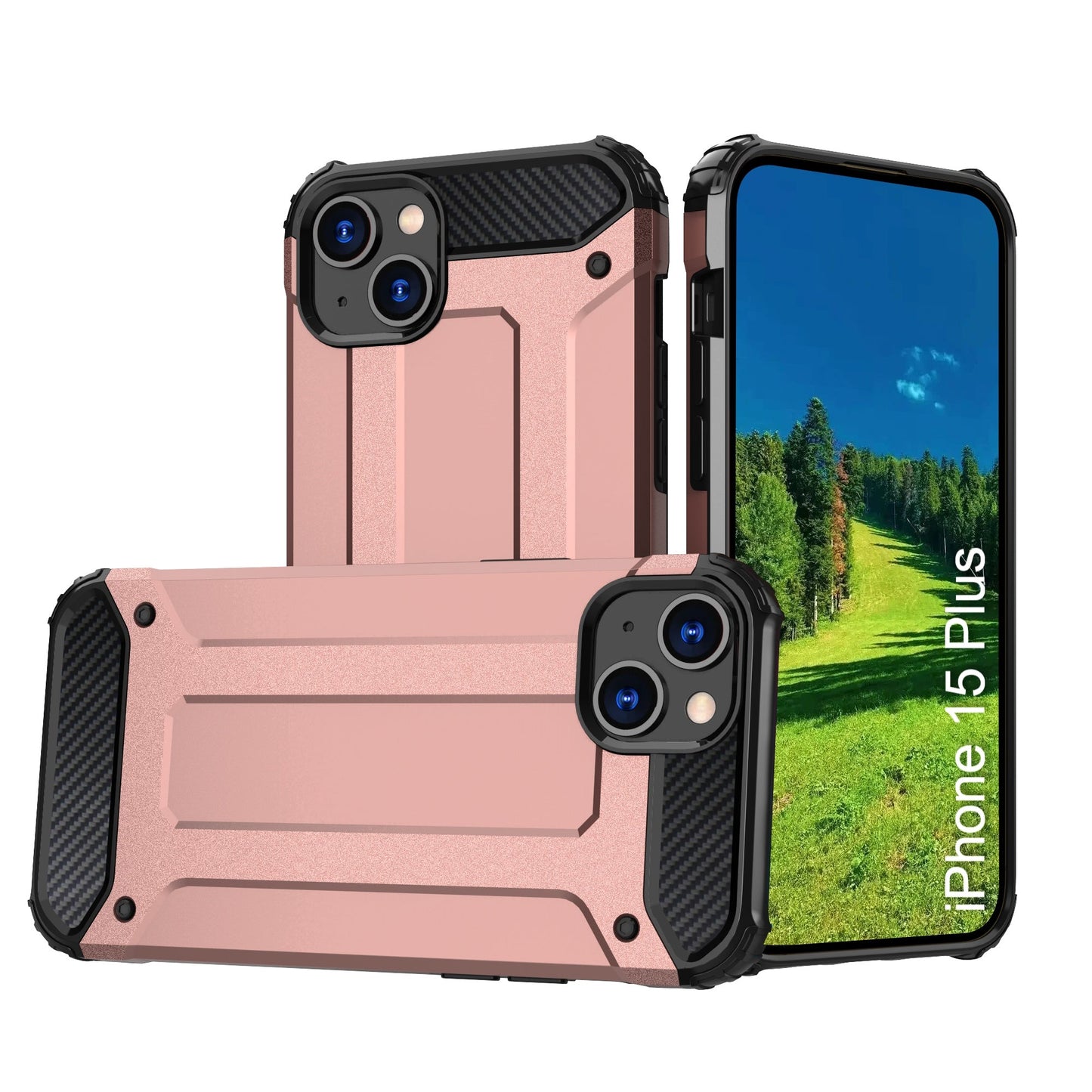 LuxuryKase Rugged TPU+PC Armor Case | Impact-Resistant Design | Anti-Drop Protection | Raised Edges & Precise Cutouts | Heavy Duty Protective Cover