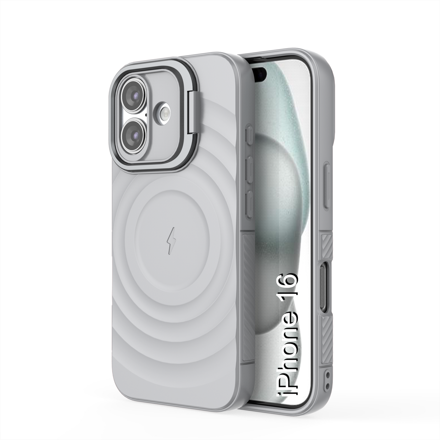 LuxuryKase Shockproof Case with Ripple Pattern | Inner Velvet Fabric Lining | Protective Cover & Wireless Charging Case for iPhone & Samsung Series