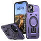 LuxuryKase Rugged Shockproof Magnetic Case with Kickstand | Dual Layer TPU+PC Protection | Mag-Safe Compatible | Camera Guard | Extreme Drop Resistance For iPhone Series