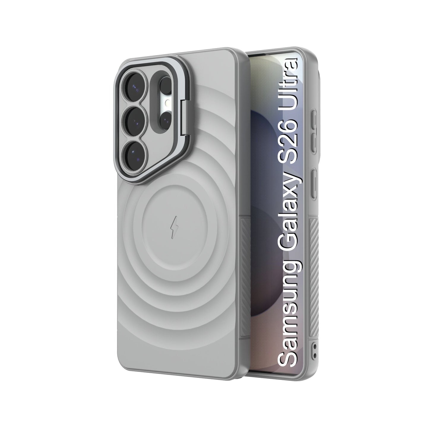 LuxuryKase Shockproof Case with Ripple Pattern | Inner Velvet Fabric Lining | Protective Cover & Wireless Charging Case for iPhone & Samsung Series