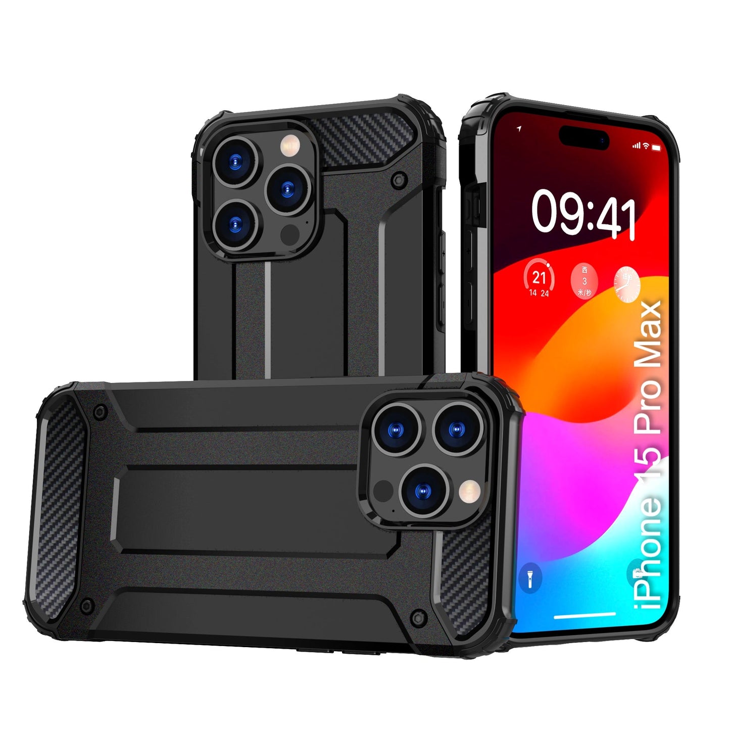 LuxuryKase Rugged TPU+PC Armor Case | Impact-Resistant Design | Anti-Drop Protection | Raised Edges & Precise Cutouts | Heavy Duty Protective Cover