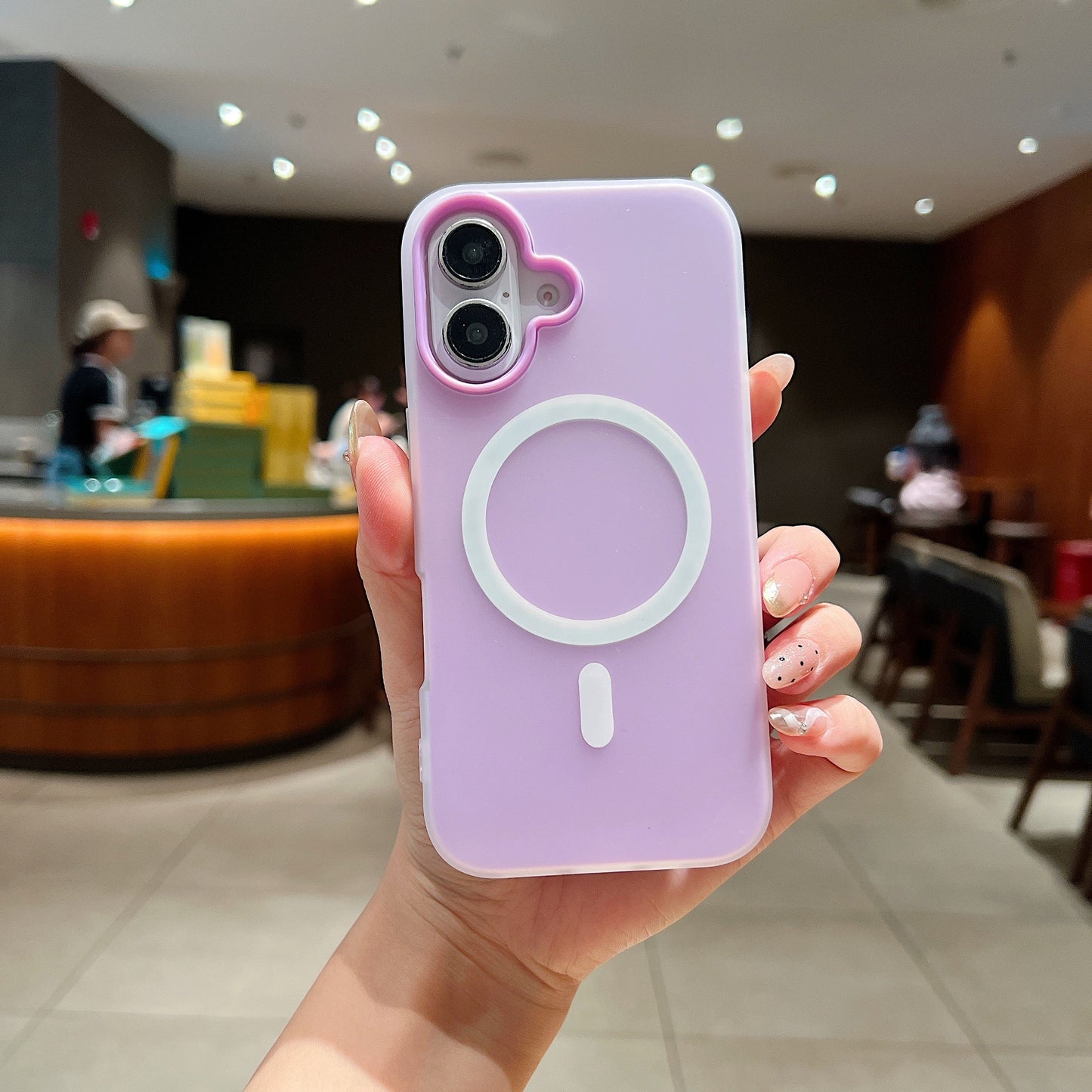 LuxuryKase Magnetic Silicone Candy Case | Mag-Safe Compatible | Slim Protective Case | Lightweight & Flexible | Wireless Charging | Soft Matte Finish For iPhone