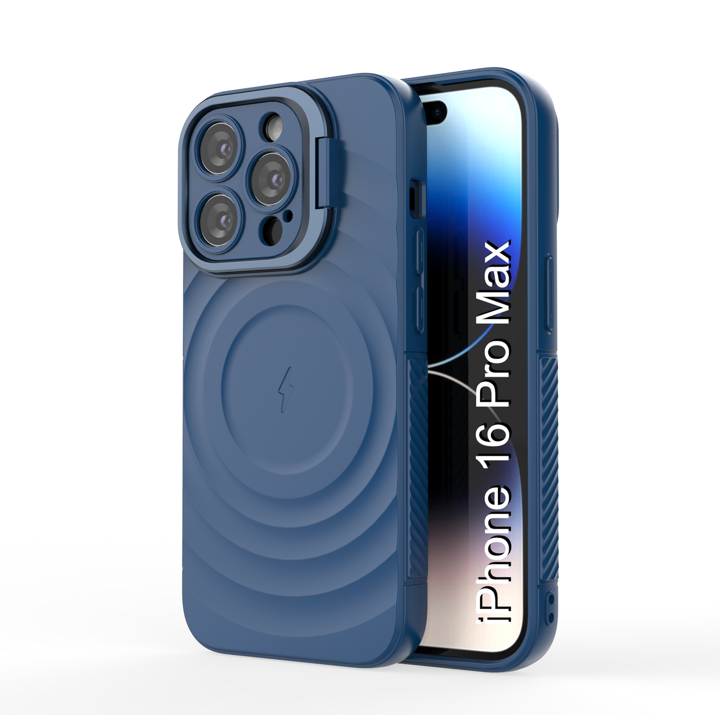 LuxuryKase Shockproof Case with Ripple Pattern | Inner Velvet Fabric Lining | Protective Cover & Wireless Charging Case for iPhone & Samsung Series