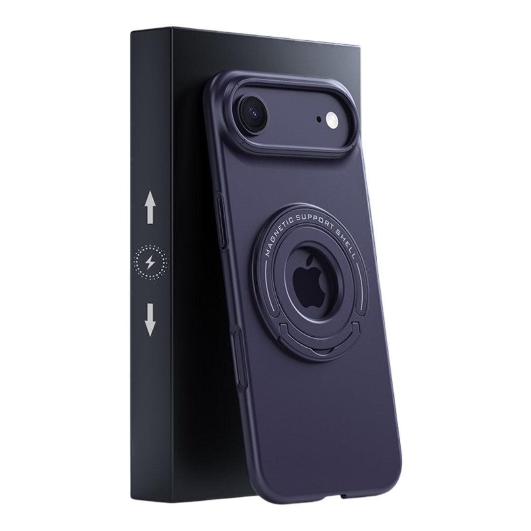 LuxuryKase Premium Magnetic Support Shell Case with Built-in Kickstand for iPhone