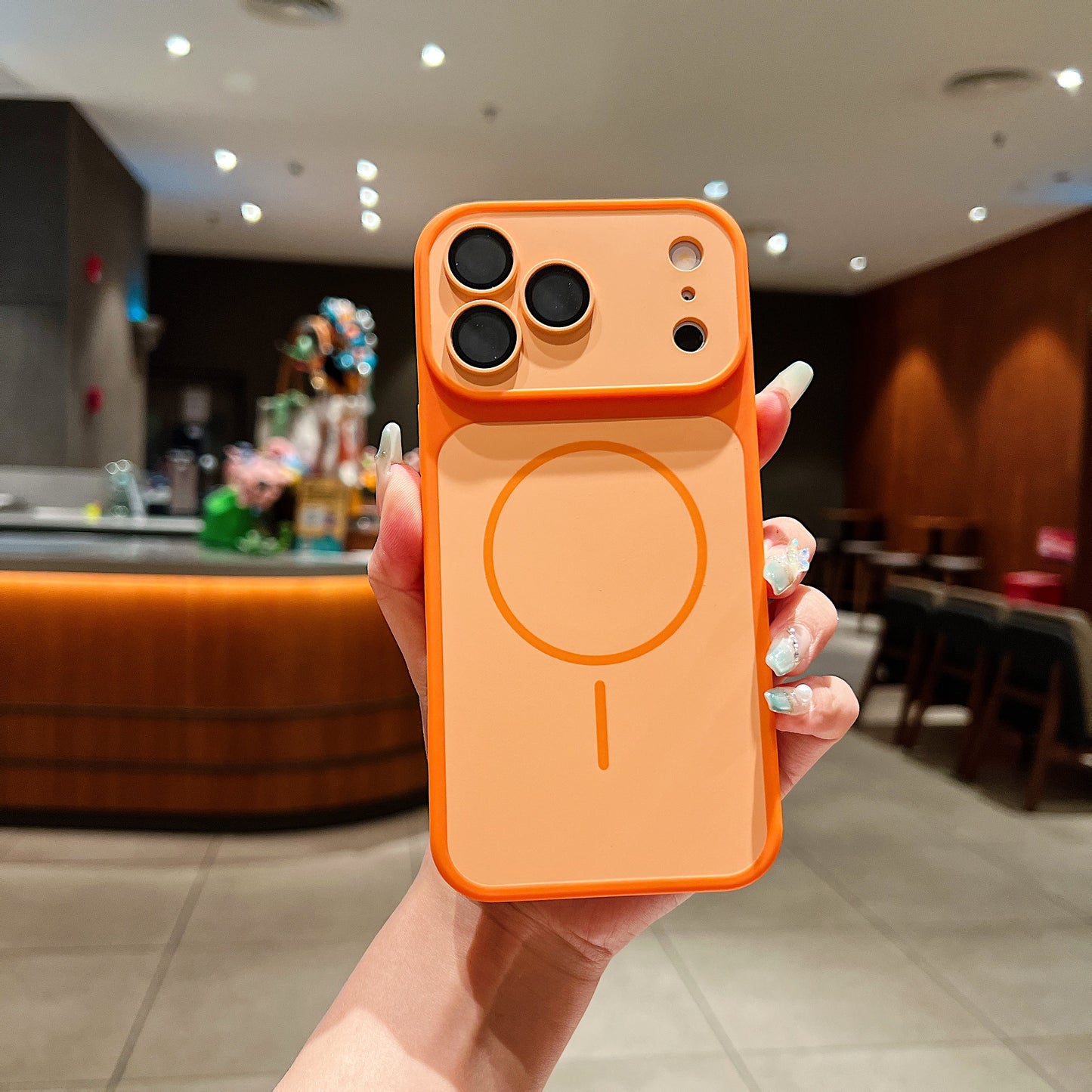 LuxuryKase Magnetic Converter Case | Built-in Camera Lens Protection | iPhone 17 Pro Series Inspired Camera Design | MagSafe Compatible | Dual-Tone Colour Finish For iPhone