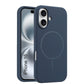 LuxuryKase Silicone Magnetic Case with Soft Microfiber Lining | Mag-Safe Support | Shockproof Protective Cover | Precise Cutouts | Slim Fit Design For iPhone 16 & 16 Plus