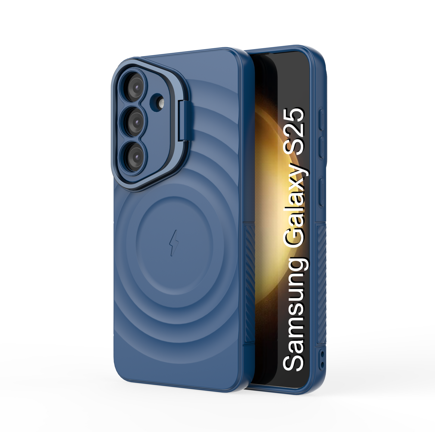 LuxuryKase Shockproof Case with Ripple Pattern | Inner Velvet Fabric Lining | Protective Cover & Wireless Charging Case for iPhone & Samsung Series