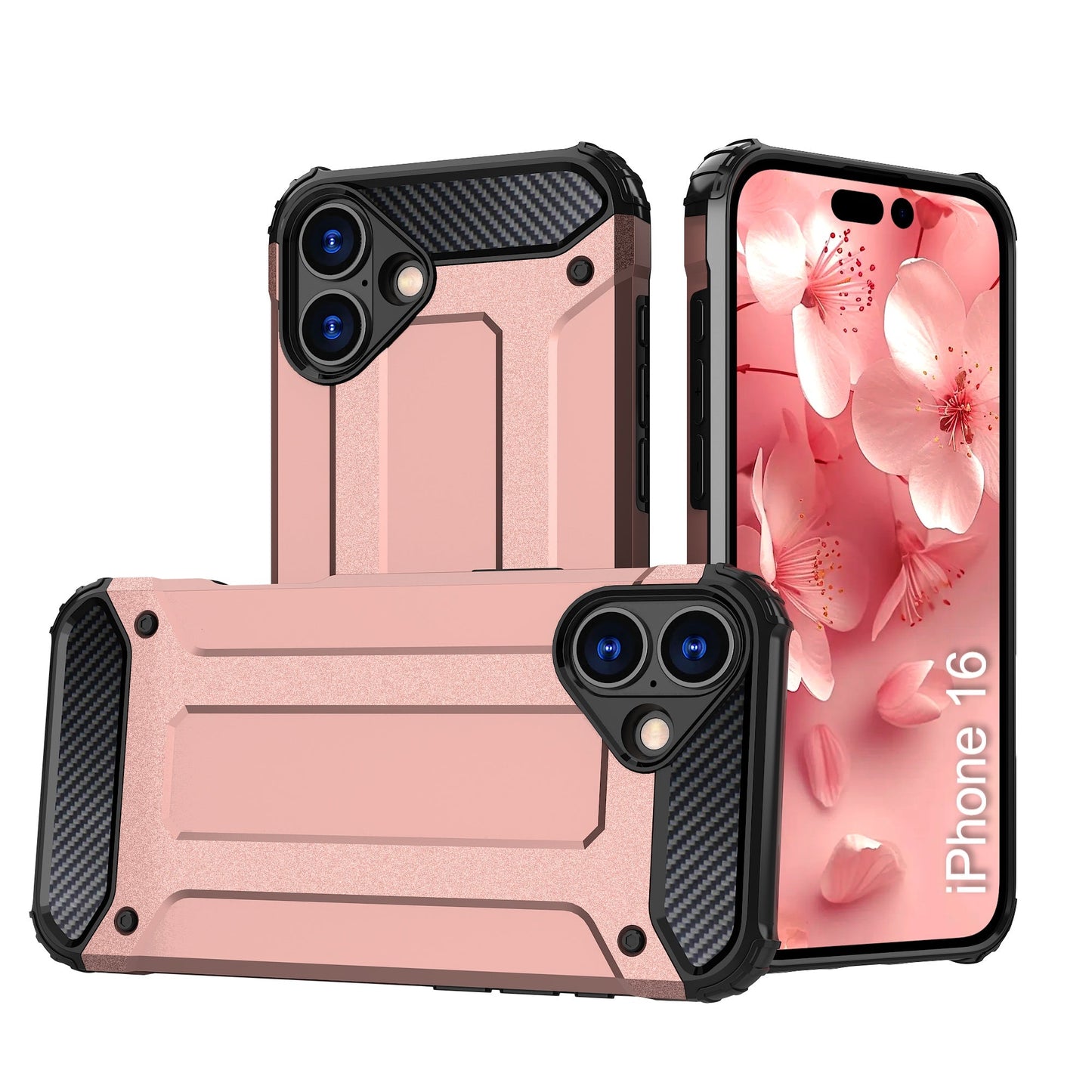 LuxuryKase Rugged TPU+PC Armor Case | Impact-Resistant Design | Anti-Drop Protection | Raised Edges & Precise Cutouts | Heavy Duty Protective Cover