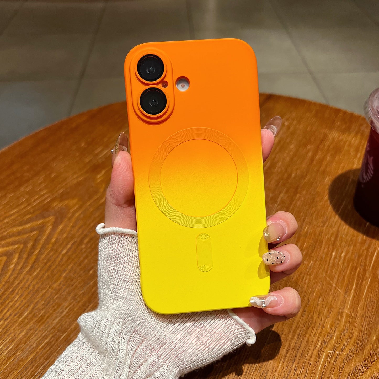 LuxuryKase Gradient Mag-Safe Case | Soft Silicone Shockproof Cover with Camera Protection | Slim Lightweight Design | Smooth Touch & Durable For iPhone 17 Series