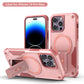US LITE Back Cover with Portable Kickstand | Mag-Safe Compatible Magnetic Case | Shockproof Military Grade Protection | Rugged Armor Design Phone Cover For iPhone & Samsung Series