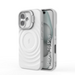 LuxuryKase Shockproof Case with Ripple Pattern | Inner Velvet Fabric Lining | Protective Cover & Wireless Charging Case for iPhone & Samsung Series