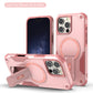 US LITE Back Cover with Portable Kickstand | Mag-Safe Compatible Magnetic Case | Shockproof Military Grade Protection | Rugged Armor Design Phone Cover For iPhone & Samsung Series