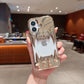 US LITE Shockproof Designer Metallic Chrome 3D Fangs Back Case | Anti-Scratch Grip | Full Camera Protection and Stylish Look For iPhone 14, 15 & 16 Series