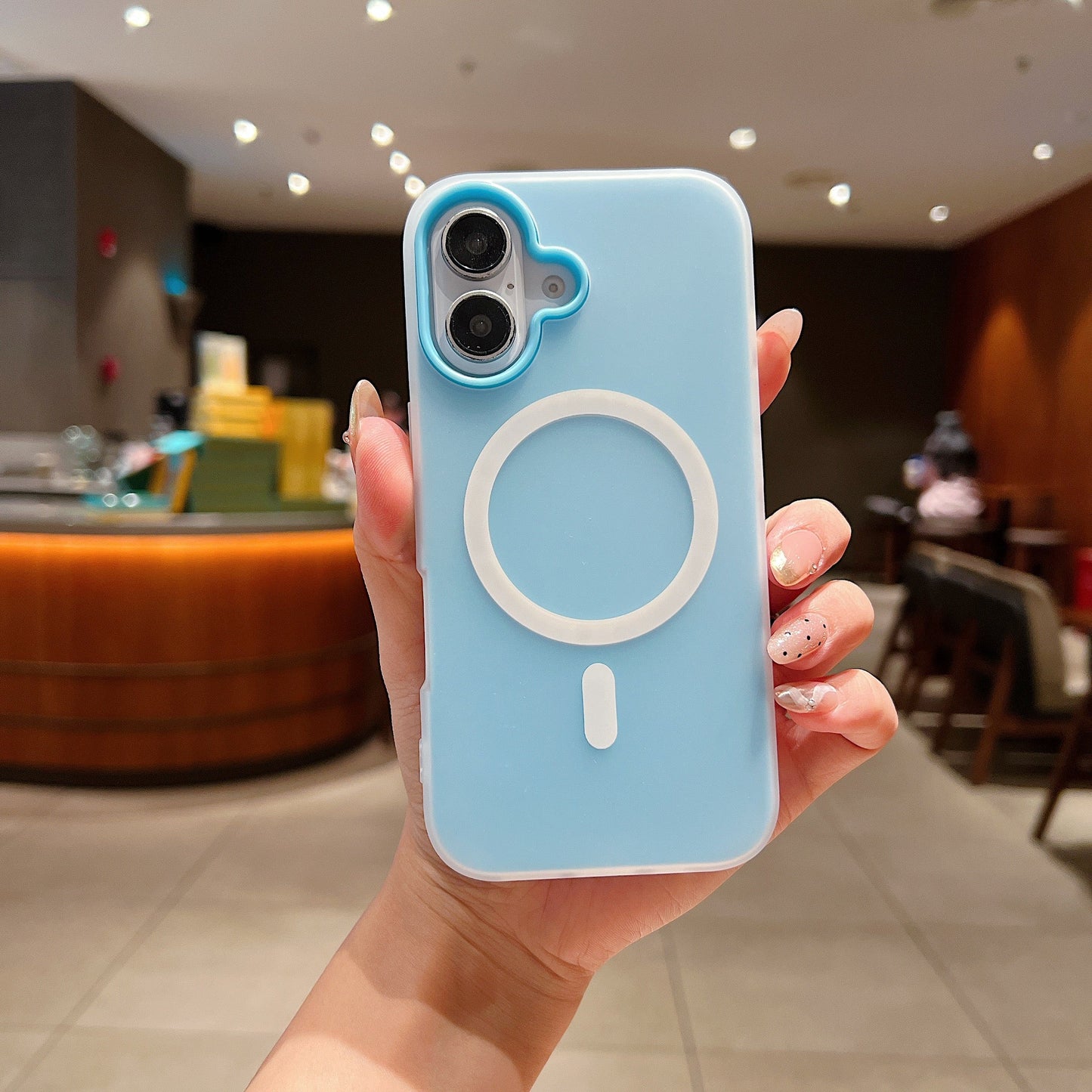 LuxuryKase Magnetic Silicone Candy Case | Mag-Safe Compatible | Slim Protective Case | Lightweight & Flexible | Wireless Charging | Soft Matte Finish For iPhone