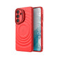 LuxuryKase Shockproof Case with Ripple Pattern | Inner Velvet Fabric Lining | Protective Cover & Wireless Charging Case for iPhone & Samsung Series