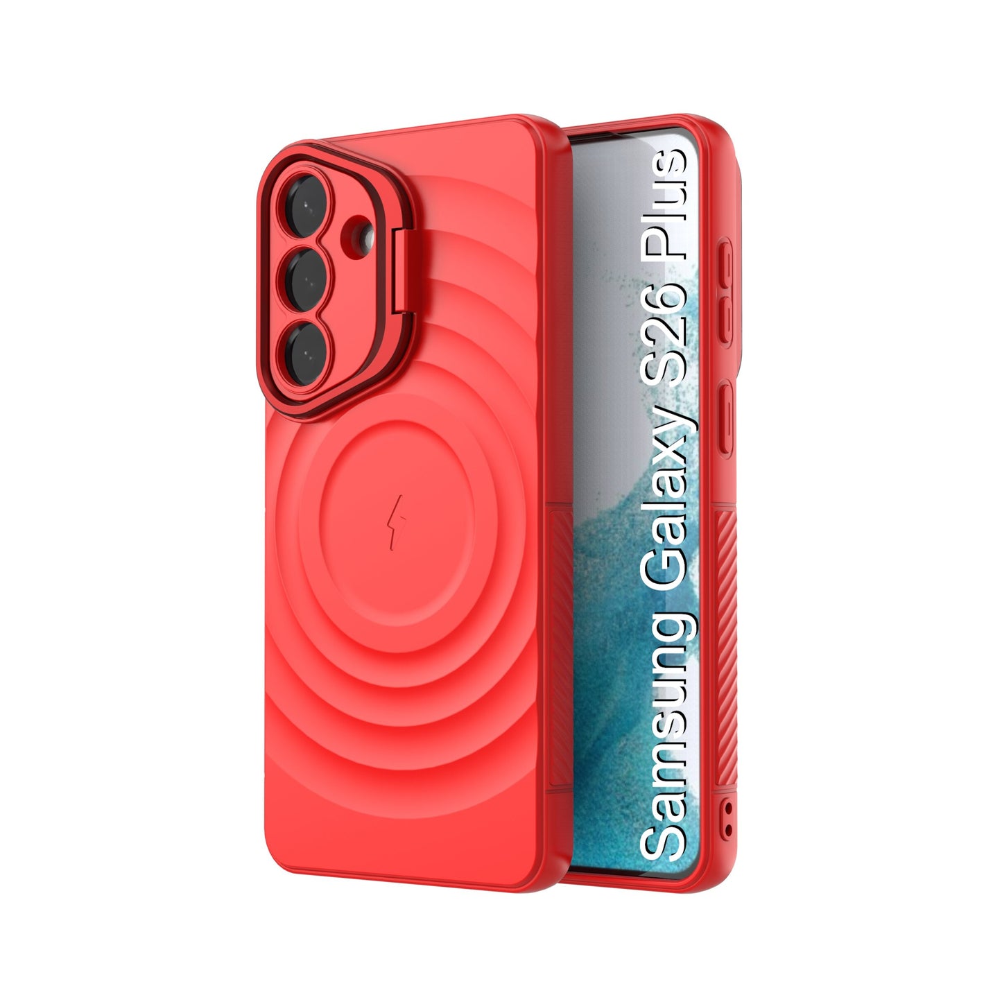 LuxuryKase Shockproof Case with Ripple Pattern | Inner Velvet Fabric Lining | Protective Cover & Wireless Charging Case for iPhone & Samsung Series