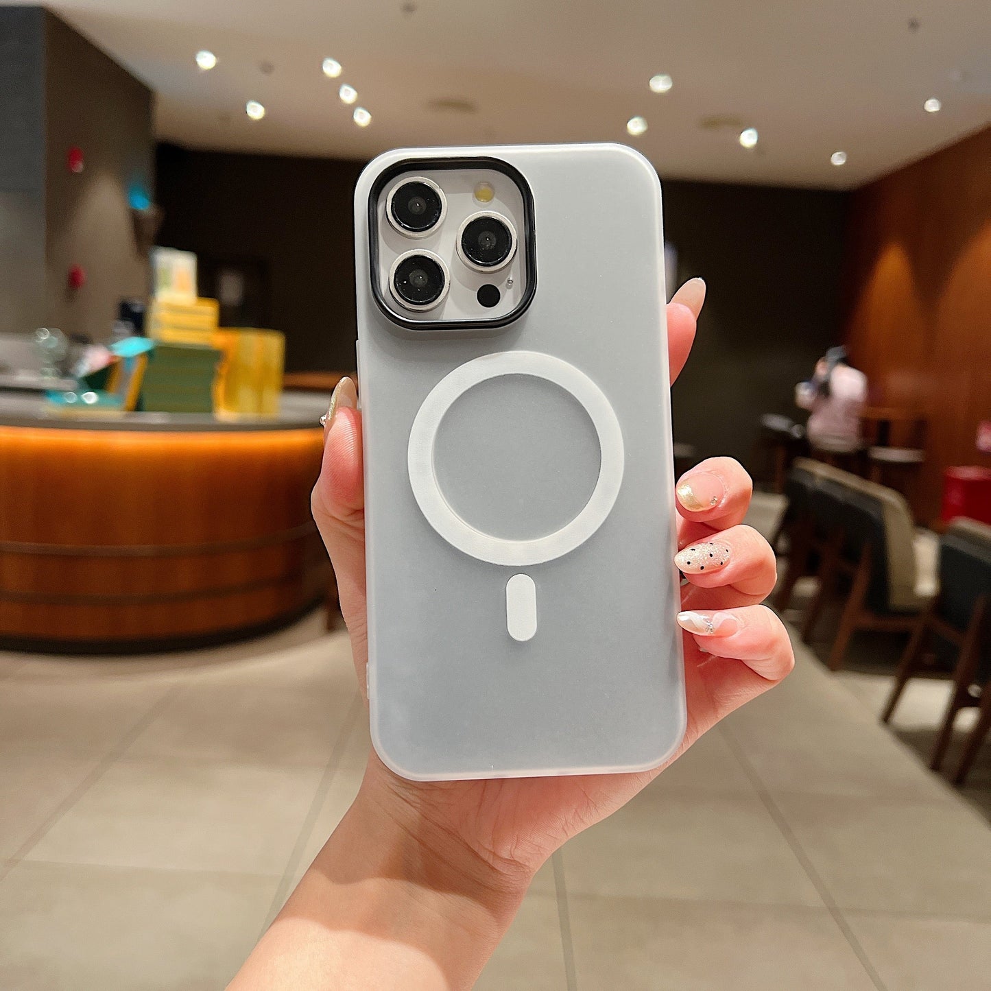 LuxuryKase Magnetic Silicone Candy Case | Mag-Safe Compatible | Slim Protective Case | Lightweight & Flexible | Wireless Charging | Soft Matte Finish For iPhone