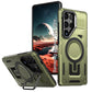 LuxuryKase Rugged Shockproof Magnetic Case with Kickstand | Dual Layer TPU+PC Protection | Mag-Safe Compatible | Camera Guard | Extreme Drop Resistance For Samsung Series