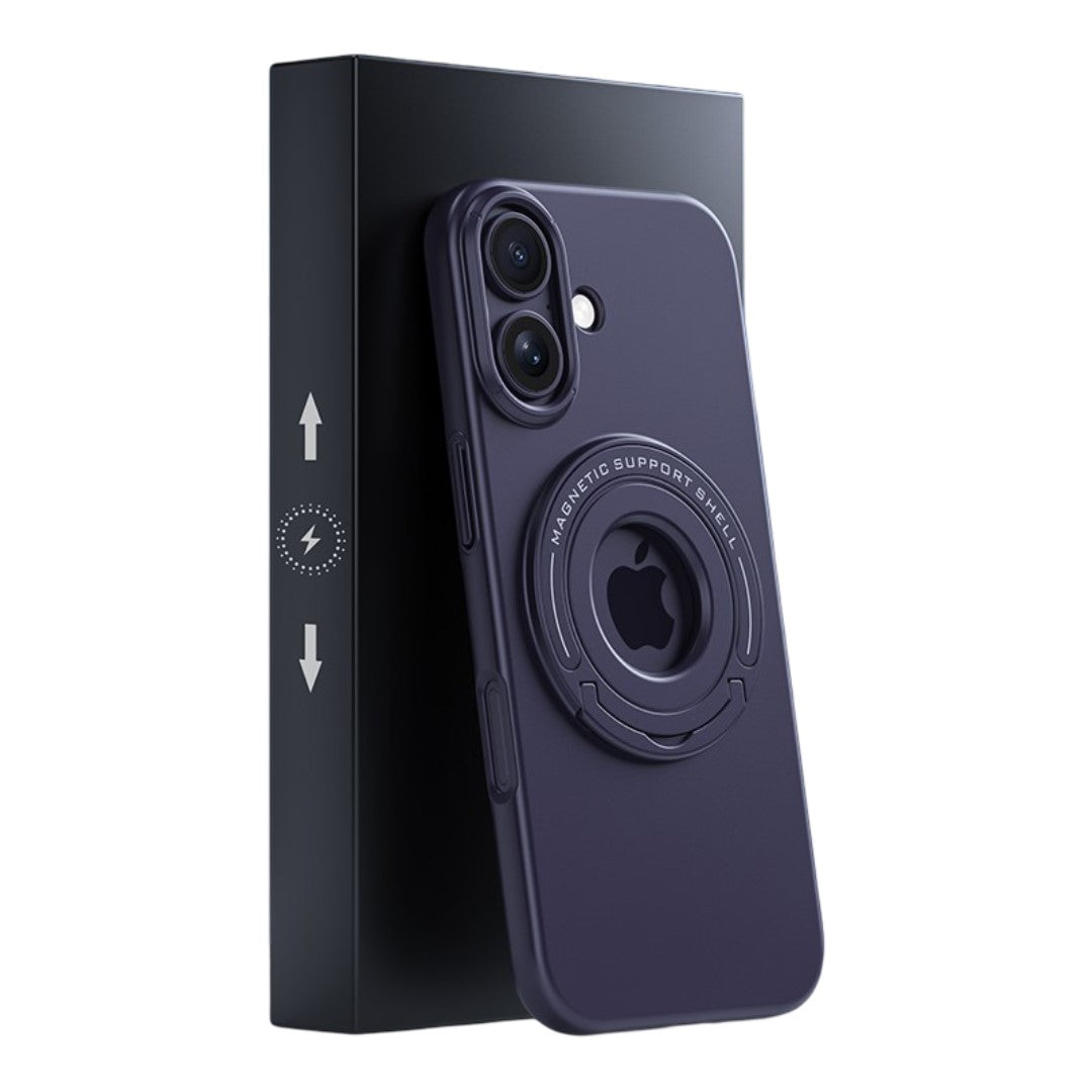 LuxuryKase Premium Magnetic Support Shell Case with Built-in Kickstand for iPhone