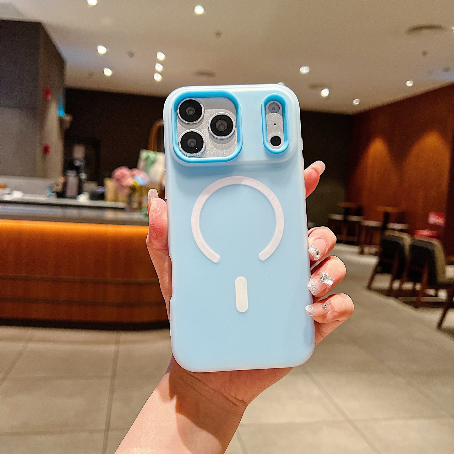 LuxuryKase Magnetic Silicone Candy Case | Mag-Safe Compatible | Slim Protective Case | Lightweight & Flexible | Wireless Charging | Soft Matte Finish For iPhone