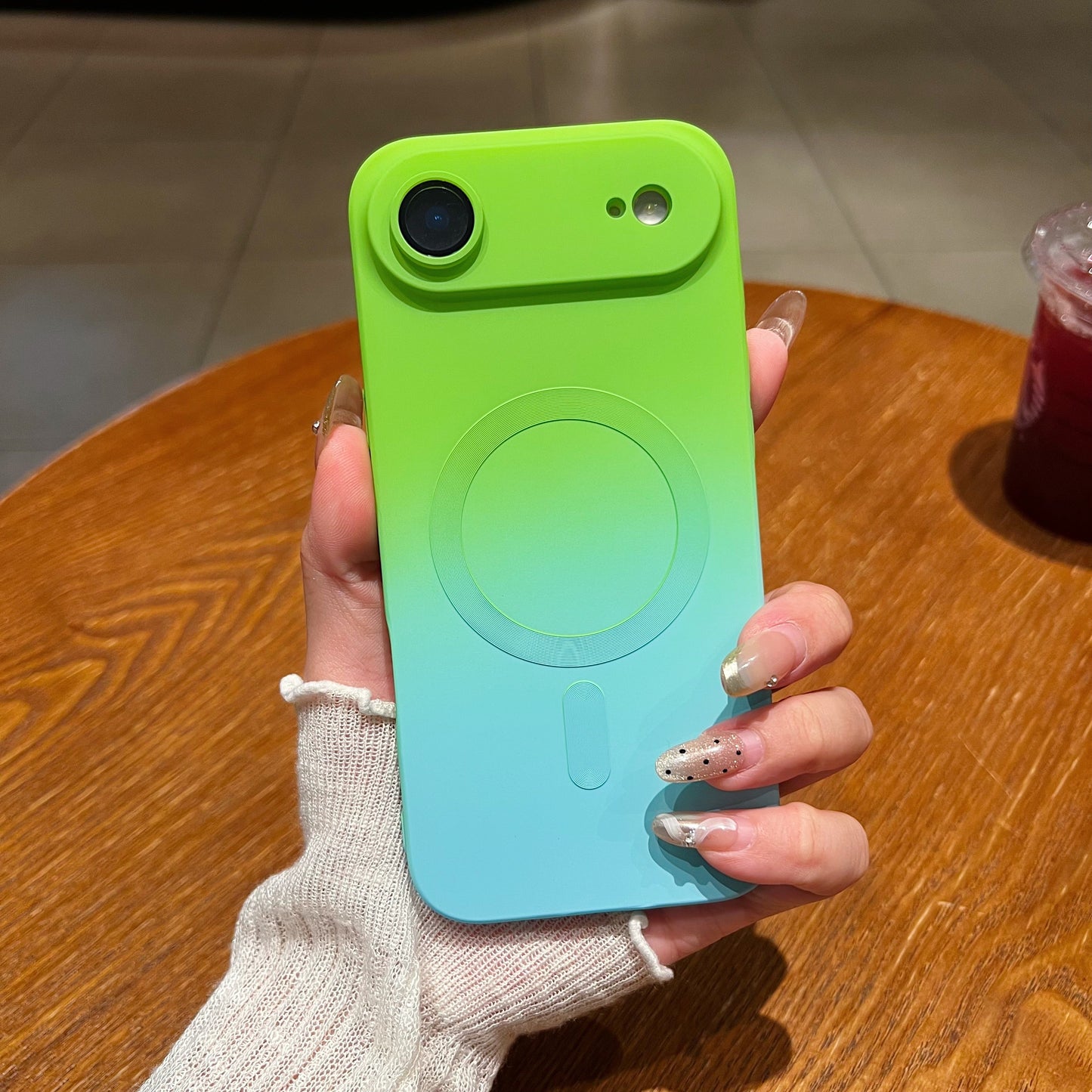 LuxuryKase Gradient Mag-Safe Case | Soft Silicone Shockproof Cover with Camera Protection | Slim Lightweight Design | Smooth Touch & Durable For iPhone 17 Series