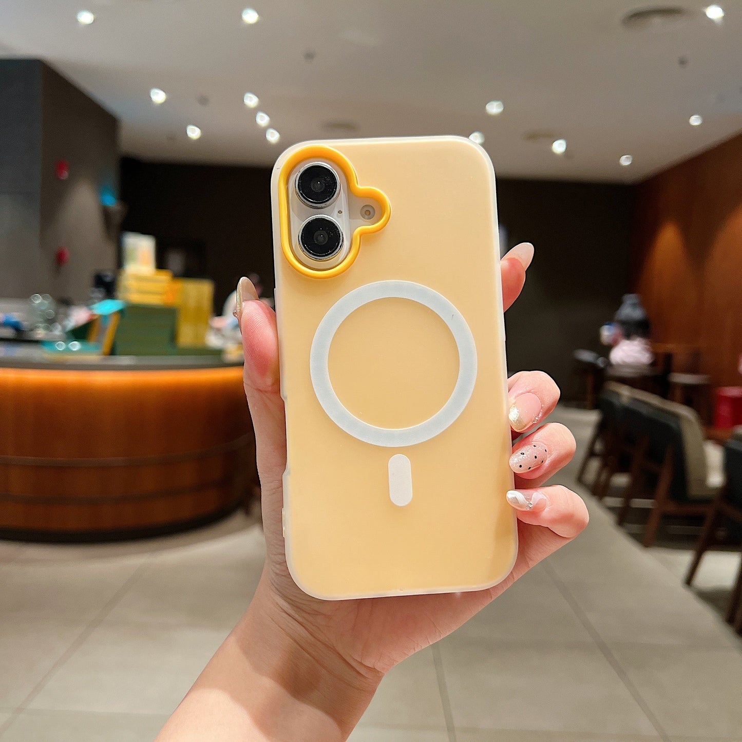 LuxuryKase Magnetic Silicone Candy Case | Mag-Safe Compatible | Slim Protective Case | Lightweight & Flexible | Wireless Charging | Soft Matte Finish For iPhone