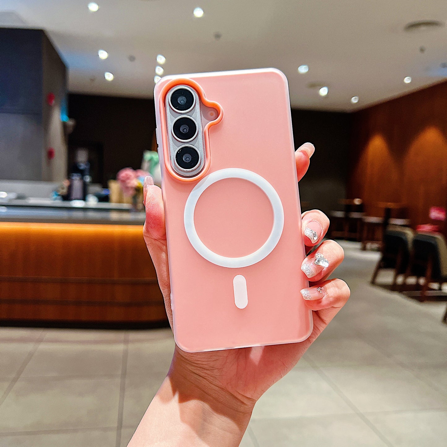 LuxuryKase Magnetic Silicone Candy Case | Mag-Safe Compatible | Slim Protective Case | Lightweight & Flexible | Wireless Charging | Soft Matte Finish For iPhone