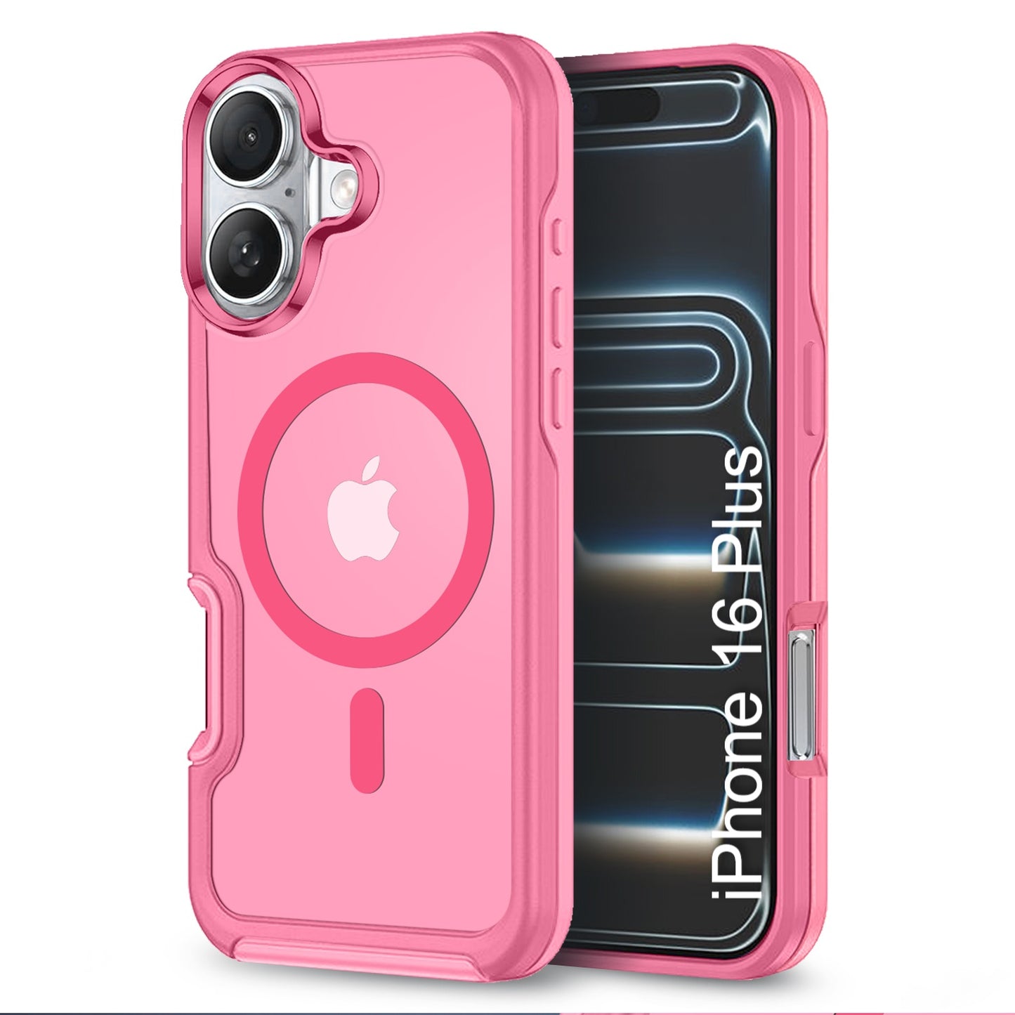 LuxuryKase Shockproof Transparent Matte Back Cover | Mag-Safe Compatible | Camera Protection | Soft TPU Edge | Anti-Yellowing For iPhone 16 & 17 Series