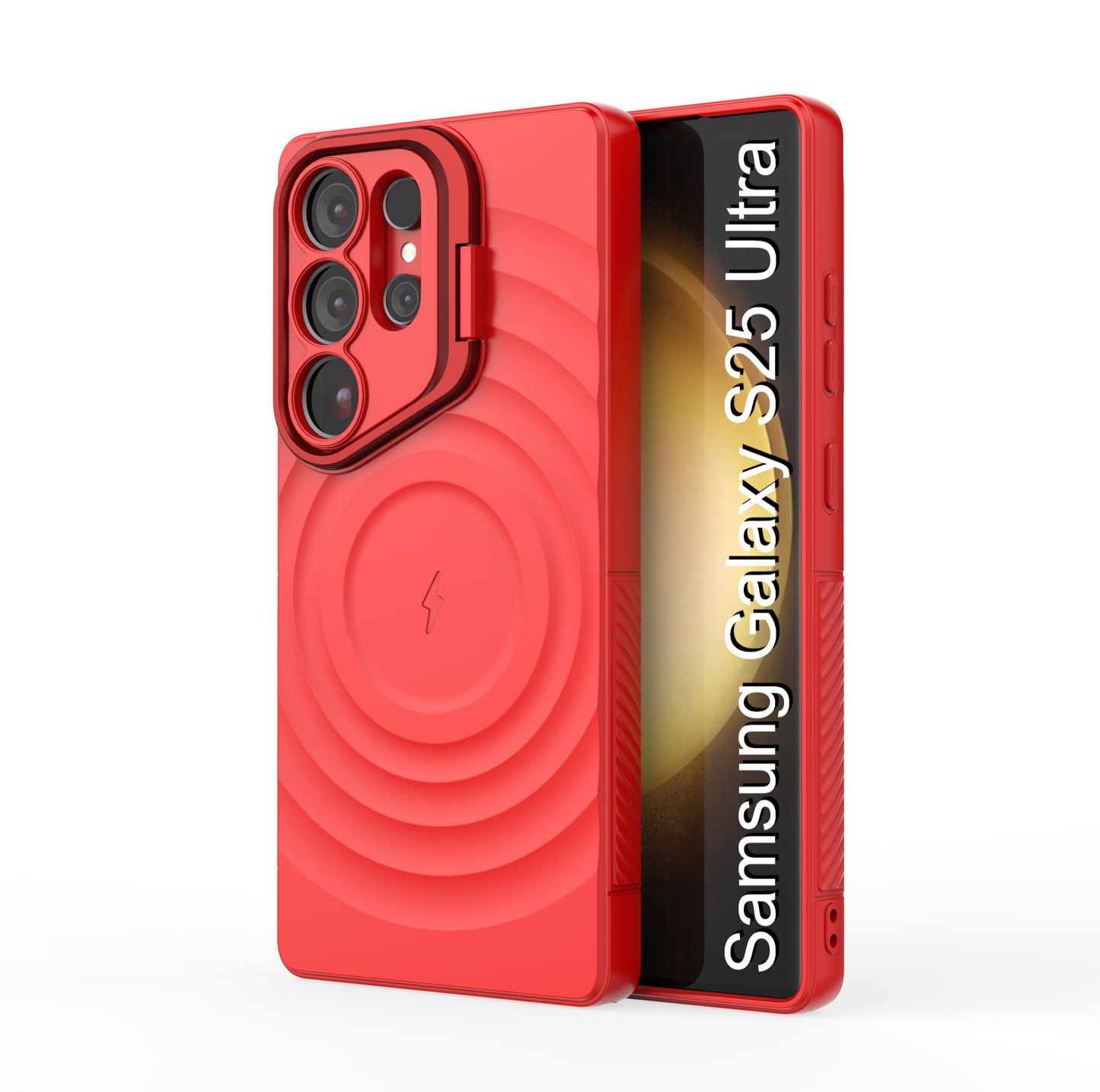 LuxuryKase Shockproof Case with Ripple Pattern | Inner Velvet Fabric Lining | Protective Cover & Wireless Charging Case for iPhone & Samsung Series
