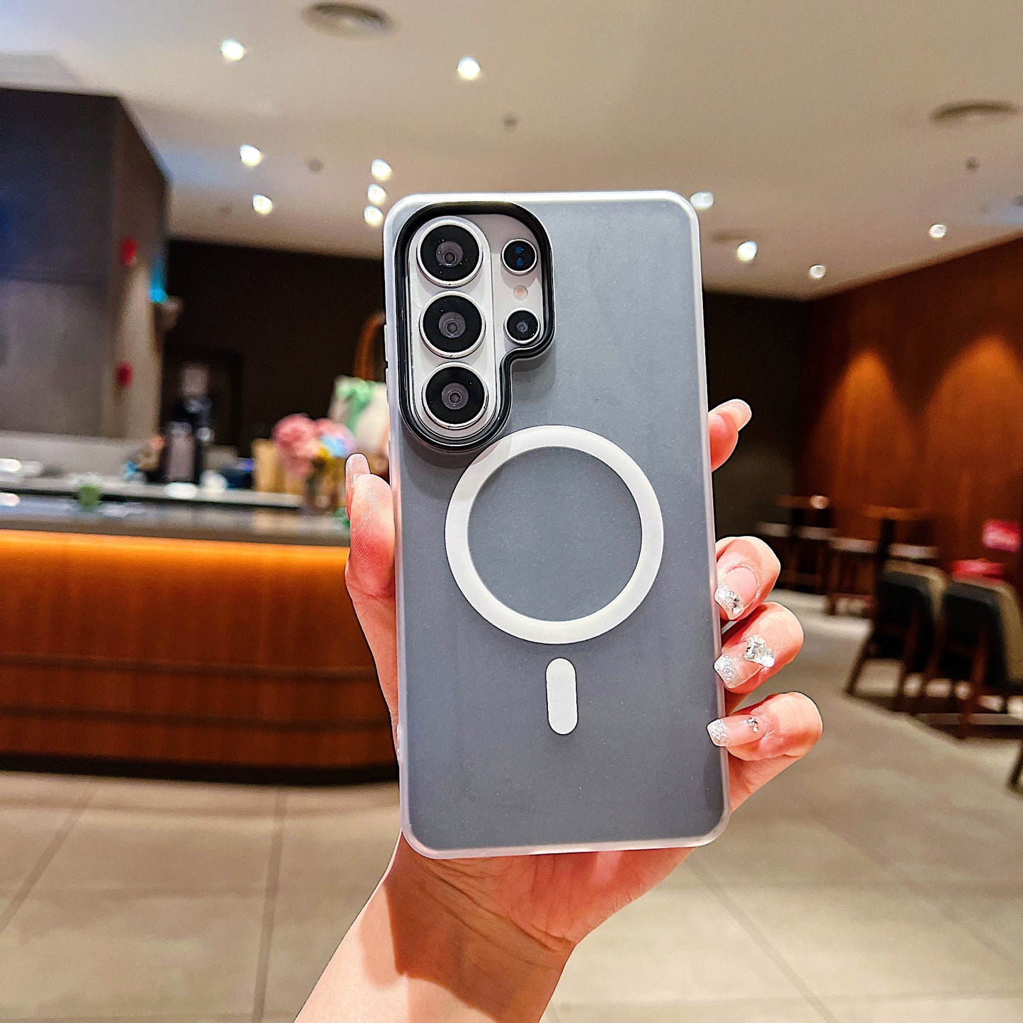 LuxuryKase Magnetic Silicone Candy Case | Mag-Safe Compatible | Slim Protective Case | Lightweight & Flexible | Wireless Charging | Soft Matte Finish For iPhone