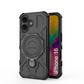 LuxuryKase Armour Ring Stand Case | 360° Rotating Kickstand | Heavy Duty Protection | Rugged Hybrid TPU+PC Design | Camera Protection | MagSafe Compatible For iPhone & Samsung Series
