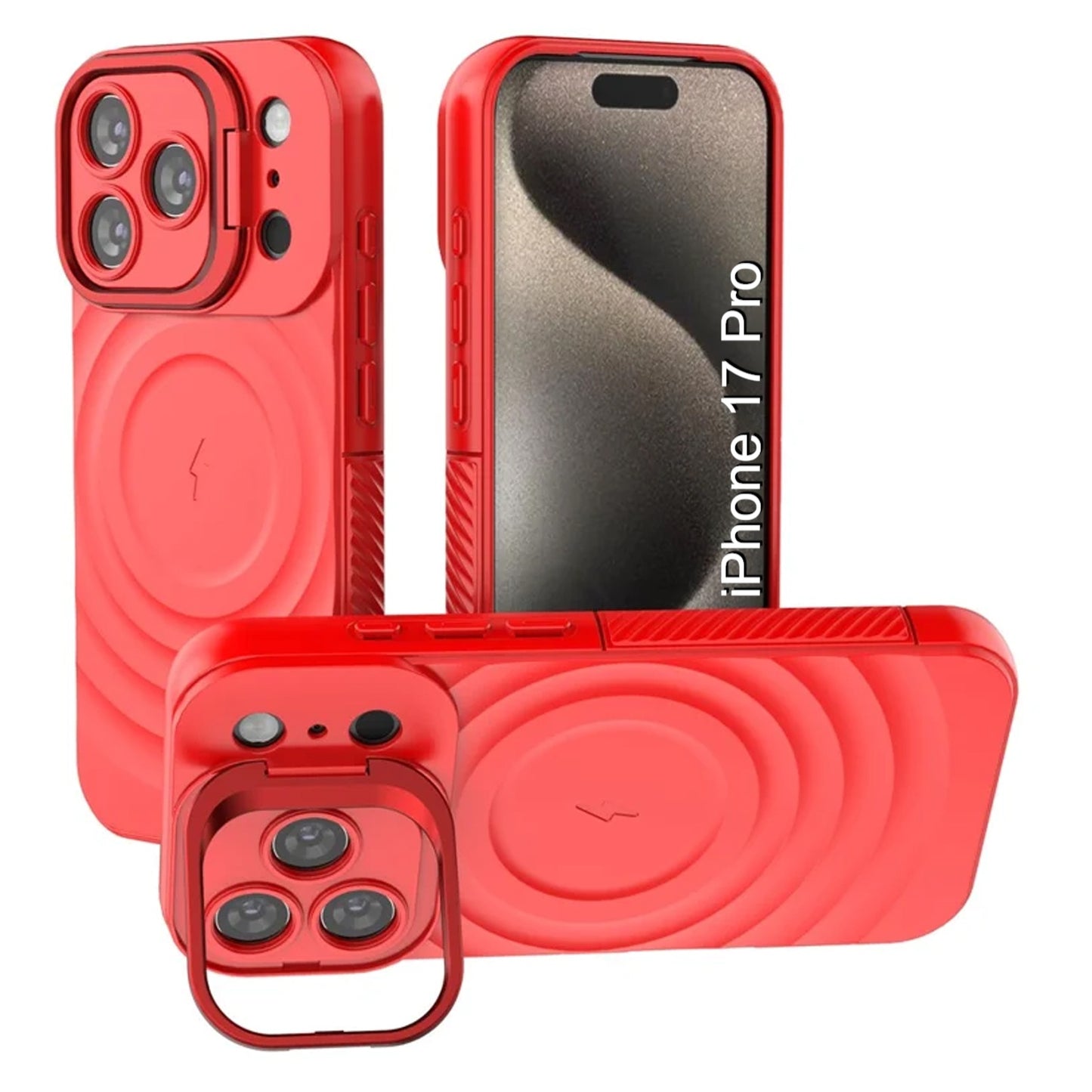 LuxuryKase Shockproof Case with Ripple Pattern | Inner Velvet Fabric Lining | Protective Cover & Wireless Charging Case for iPhone & Samsung Series