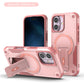 US LITE Back Cover with Portable Kickstand | Mag-Safe Compatible Magnetic Case | Shockproof Military Grade Protection | Rugged Armor Design Phone Cover For iPhone & Samsung Series