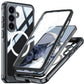 LuxuryKase Shockproof Front & Back Cover with Full Body Protection | Strong Grip | Camera & Screen Guard | Wireless Charging Support | Durable TPU+PC Design Cover For iPhone & Samsung Series