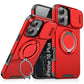 LuxuryKase Shockproof Magnetic Case with Slide Camera Cover | 360° Rotating Ring Kickstand | Mag-Safe Compatible | Rugged Armor Protection For iPhone Series
