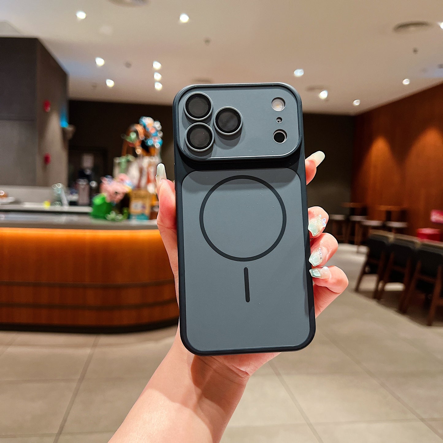 LuxuryKase Magnetic Converter Case | Built-in Camera Lens Protection | iPhone 17 Pro Series Inspired Camera Design | MagSafe Compatible | Dual-Tone Colour Finish For iPhone